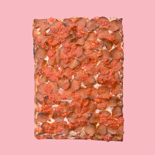 Vegan Pepperoni Pizza