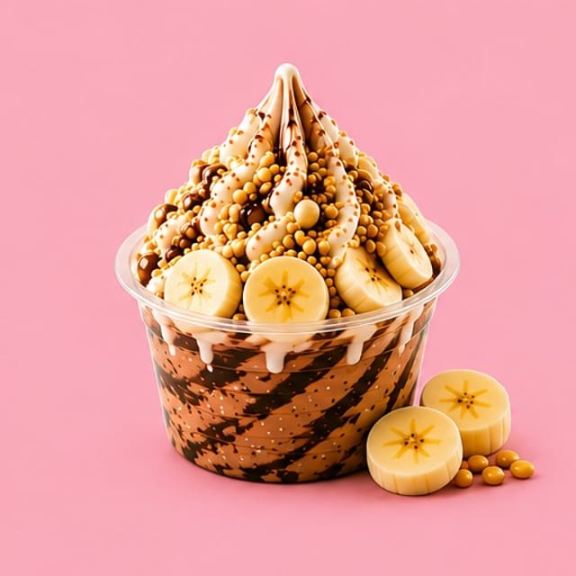 CHOCOLATE BANANA SPLIT.